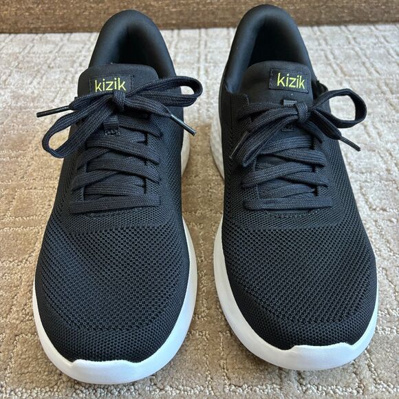 Kizik Athens Athletic Sneaker Mens 9.5 Women 11 Black Slip On Hands Free Comfort - Picture 3 of 9